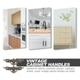 thumbnail image 2 of OUNONA Lot de 2 Poignée Style Rétro Alliage de Zinc Vert Olive Vintage DIY Passionnés, 2 of 8