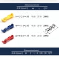 thumbnail image 2 of ziyahi 120Pcs T -shape Wire Splitter Clamp Wire Fast Proof Connector Branch Cable Clips for Car Home TYPE1, 2 of 6