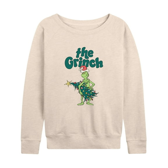 Dr. Seuss The Grinch - Christmas - Me & The Tree - Women's Lightweight French Terry Long Sleeve Shirt