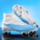 thumbnail image 3 of Zapatos de fútbol para hombre, botines deportivos de entrenamiento de tobillo, botas de césped, tacos largos, ultraligeros, cómodos, de alta calidad, 3 of 5