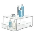 thumbnail image 2 of iDesignc Basic Stackable Bathroom Shelf Riser, Recycled Plastic, Clear, 2 of 6