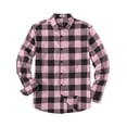 thumbnail image 4 of COOFANDY Plaid Shirt Men Flannel Shirts Long Sleeve Button Down Shirts with Pocket, 4 of 7