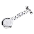 thumbnail image 4 of Reloj de bolsillo de analógico de enfermera forma forma forma con floral de de imitación con broche de collar Blanco Yinane reloj de bolsillo, 4 of 8