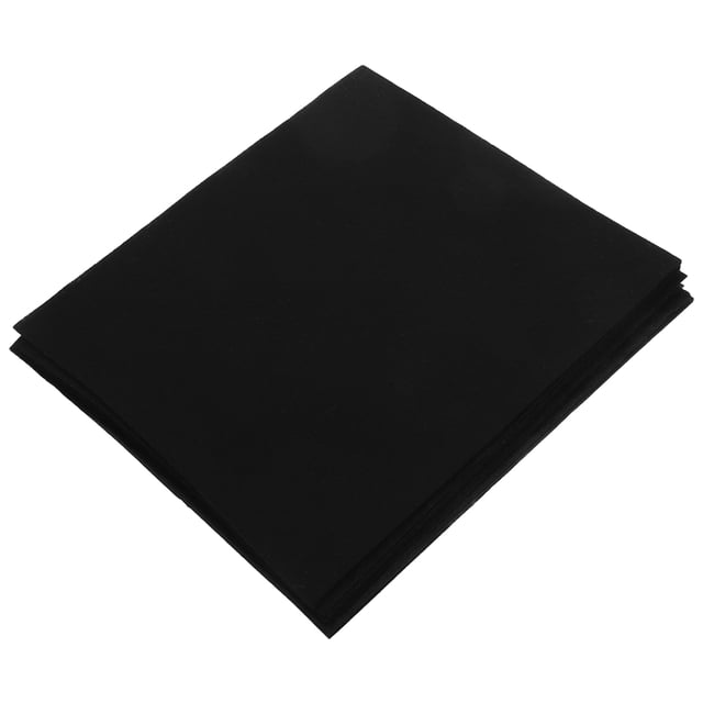 SHOWERORO 20Ud Cuadrados De Fieltro Negro Para Bricolaje En Tela No Tejida Ideal Para Proyectos Creativos