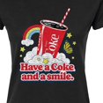 thumbnail image 3 of Coca-Cola - Have A Coke And A Smile - Juniors Fitted Graphic T-Shirt, 3 of 5