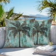 thumbnail image 5 of Waterproof Throw Pillow Covers Set of 2, 18x18 Inch Boho Coastal Tree Decorative Pillowcases Outdoor Pillow Slip Cushion Covers Set for Couch Tent Ocean Vintage Tropical Plant Flower, 5 of 7