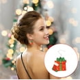 thumbnail image 4 of Qocolhg Christmas Decorations Indoor Outdoor, New Christmas Earrings Santa Claus Sparkling Pendant Earrings Funny Silvered Plated Earrings Christmas Gift, on Sale Clearance!, 4 of 6