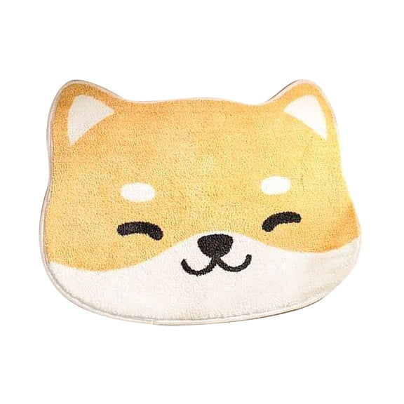 Non Washable Bathroom Rug, Soft Plush Absorbent Tufted Bath Mat for Bathroom Shower Tub Sink Home Decor(Yellow,One Size)