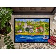 thumbnail image 3 of Carolines Treasures 6031JMAT Harbour Scene with Sailboat  Door Mat Indoor Rug or Outdoor Welcome Mat 24x36 Doormat 36"L, 3 of 4