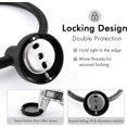 thumbnail image 2 of Black Towel Ring for Bathroom Towel Hanger Round Hand Towel Holder Wall Mount SUS304 Stainless Steel, A2180B-BK, 2 of 5