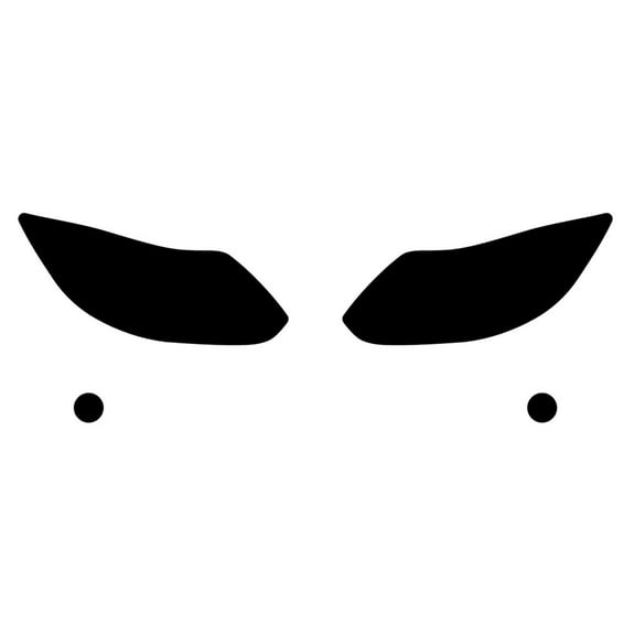 Rvinyl Headlight Tint Covers Compatible with Ford Focus 2012-2014 - Matte Smoke