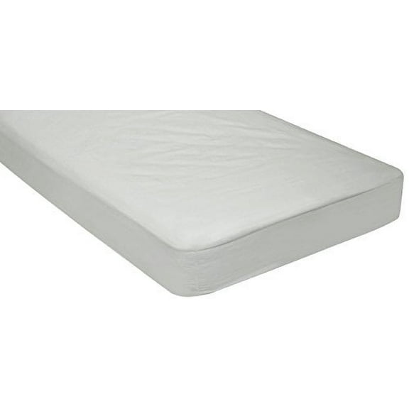 Giblin Cot Size 30" x 75" Flat Fitted Sheet, Made of Cotton, Perfect for Camp Bunk Beds / RVs / Guest Beds (White)
