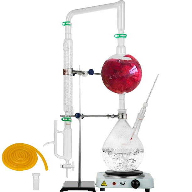 2L Lab Glassware Distillation Kit, Essential Oil Distillation