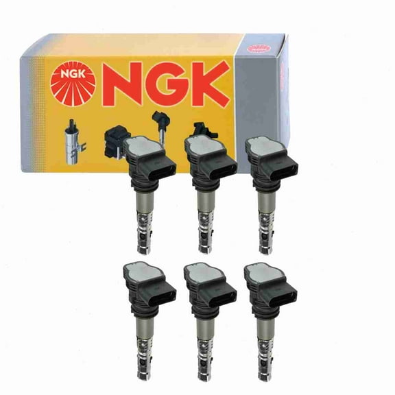 6 pc NGK Ignition Coils compatible with Audi Allroad Quattro 2.7L V6 2003-2005