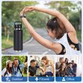 thumbnail image 3 of Botellas de agua con aislamiento de 1000 ml al aire libre Manejar Hervidor de agua para acampar deportivo FLhrweasw Nuevo, 3 of 9