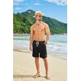 thumbnail image 2 of COOFANDY Men's Drawstring Shorts with Elastic Waistband Classic Loose Fit Flat Front Shorts, 2 of 6