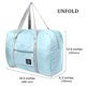 thumbnail image 4 of Muyoka Bolsa de viaje plegable, impermeable, ligera, bolsa de mano, duradera, 25 l, bolsa de almacenamiento de tela Oxford, bolsa de fin de semana para deportes, gimnasio, vacaciones, hombres y mujere, 4 of 7
