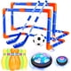 thumbnail image 1 of Juguetes para niños Juego de pelota de fútbol de hockey flotante con portería, pelota de fútbol de aire flotante recargable con luz LED y parachoques de espuma, juegos deportivos para interiores y ext Namotu CZYD-ZC59-2, 1 of 6