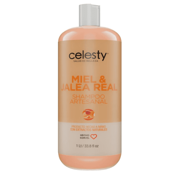 Shampoo Artesanal de Miel Organica Jalea Real Celesty 1lt