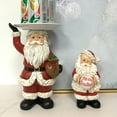 thumbnail image 4 of Estatua de Papá Noel de Navidad, escultura de resina, adorno de muñeco de Papá Noel, decoración del hogar de Navidad de Año Nuevo, 4 of 8