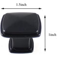 thumbnail image 3 of Formosa Design Hardware Cabinet Hardware Flat Black Square Knobs, 3 of 6