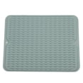 thumbnail image 2 of Dish Drying Mat Dish Drying Mat Rubber Food Grade Insulation Pad Hollow Anti Fall Drainage Mat Filter Anti Slip Insulation Mat for Sink Debris Kitchen Dish Drying Mat, 2 of 7