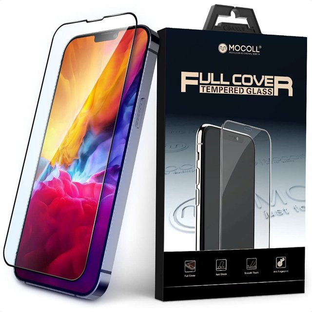 FYBTO Anti Blue Light Screen Protector Compatible for iphone 13 Pro Max 6.7 Inch Screen Cover Saver Full Coverage Tempered Glass Film 9H Hardness 2.5D Edge Scratch-resistant Bubble Free