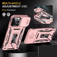 thumbnail image 5 of Allytechgroup Magnetic for iPhone 16 Case with 1x Screen Protector, Rotatable Kickstand Support Car Mount Slide Camera Cover Protective Phone Case for Women Men, Rosegold, 5 of 7