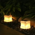 thumbnail image 5 of Hongchun 1 Pack Solar Rock Lights Outdoor - Solar Powered Landscape Ground Fake Rocks Light Waterproof with Warm LED Lights for Table Patio Yard Garden(Grey), 5 of 5