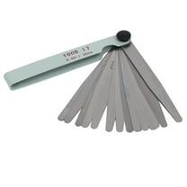 0.02mm-1.0mm Thickness 17 Leaves Metal Feeler Filler Gauge Measuring Tool