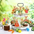 thumbnail image 4 of Virelaxpo 8pcs Wooden Easter Bunny Table Decor, Cute Desktop Ornaments for Home and Party Decoration, Festive Wooden Figurines for Seasonal Display, 4 of 5