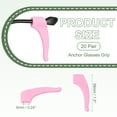 thumbnail image 2 of Uxcell Glasses Ear Grip, Anti-Slip Silicone Holder, 20 Pair Pink for Eyewear Retainers Eyeglasses Holder, 2 of 7