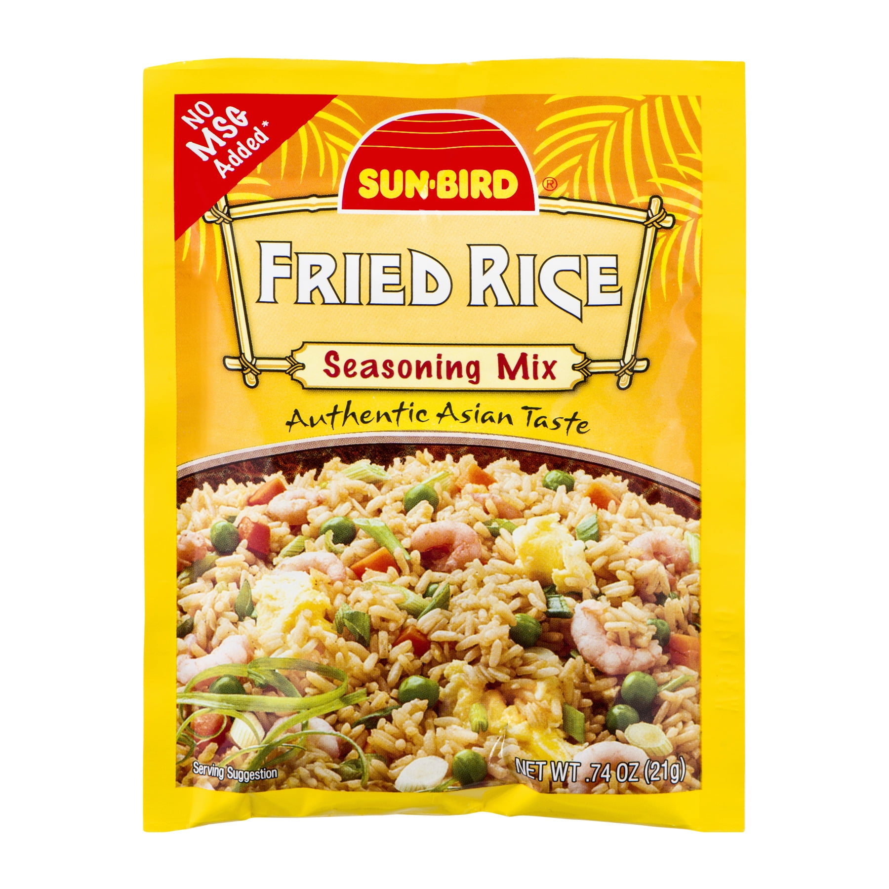 (4 Pack) Sun-Bird Fried Rice Seasoning Mix, .75 oz - Walmart.com