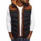 thumbnail image 2 of Chaleco chaqueta acolchada de algodón con sombrero para hombre, de moda de otoño e invierno, de talla europea, a juego con el color, 2 of 5