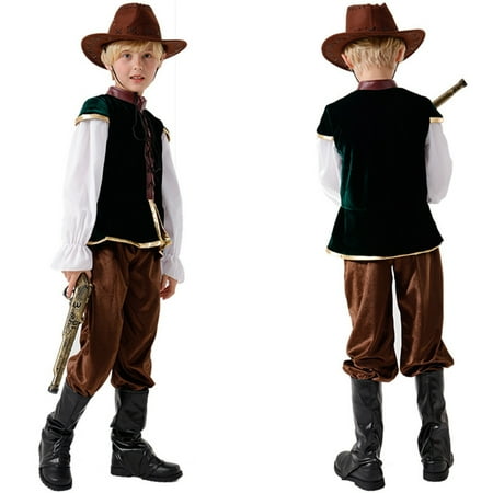 

Toddler Boys Outfit Sets Long Sleeve Shirts Pants Hat Shoes Suits Squire