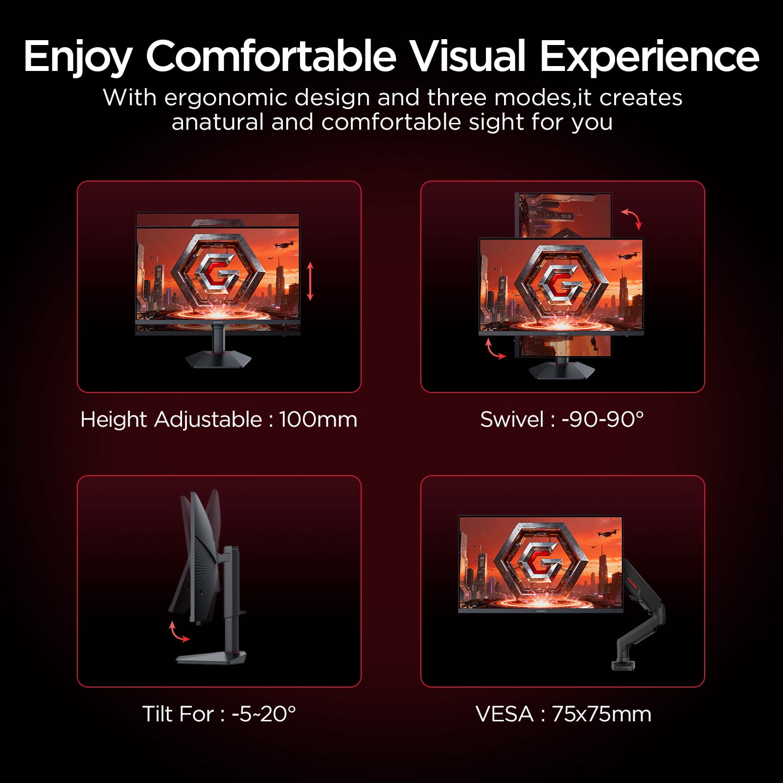 KOORUI 27” Gaming Monitor - Thumbnail 5