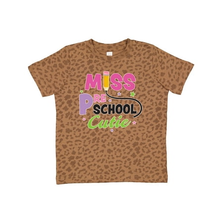 

Inktastic Miss Preschool Cutie with Pencil and Stars Gift Toddler Toddler Girl T-Shirt