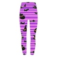 thumbnail image 3 of qolati Halloween Leggings for Women Soft Pumpkin Ghost Printed Workout Tights Lightweight Stretch Hight Waisted Yoga Pants Thanksgiving Holiday Pajama Pants, 3 of 4