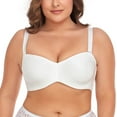 thumbnail image 4 of Women's Underwire Contour Multiway Strapless Bra Plus Size Push Up Bralette 46D, 4 of 9