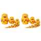 thumbnail image 1 of 10 Capas Pato Matryoshka Muñecas Rusas Babushka Anidadas Amarillo, 1 of 3