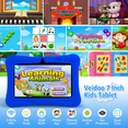 thumbnail image 7 of Veidoo 7 inch Android Kids Tablet, 2GB RAM 32GB Storage, Learning Tablet for Children, WiFi, Bluetooth, Dual Cameras, Parental Control, Toddler Tablet with Silicone Case(Dark Blue), 7 of 7