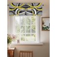 thumbnail image 2 of Modern Abstract Art Valances for Windows Yellow Grey Geometric Circle Rod Pocket Curtains Valance Short Window Treatment Drapes for Living Room, Bedroom Bathroom 60"&nbsp;W x 18" L, 2 of 5