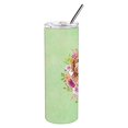 thumbnail image 2 of Carolines Treasures CK4407TBL20 Gobelet Mince en Acier Inoxydable à Double Paroi de 20 oz à Fleurs Vert Cavapoo, 2 of 4