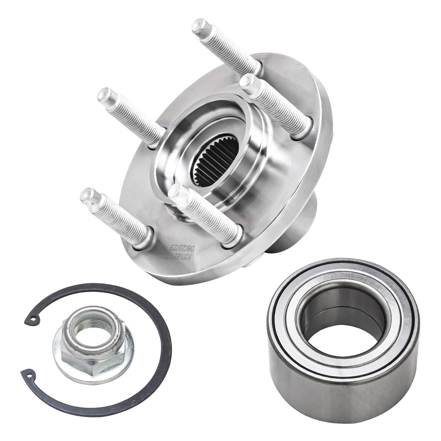Detroit Axle - Front Wheel Bearings & Hubs Assembly Replacement for 2007 2008 2009 2010 Ford Edge Lincoln MKX - 2pc Set