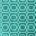 thumbnail image 1 of Ahgly Company Indoor Square Abstract Turquoise Blue Contemporary Area Rugs, 8' Square, 1 of 4