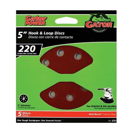 5 in. 220 Grit Sand Disc, Pack of 5