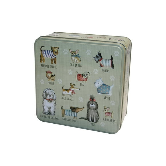 Grandma Wilds English Biscuits Embossed Dog in Jumpers Tin,160g