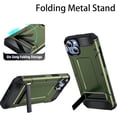 thumbnail image 4 of for iPhone 14 Plus Case Built in Kickstand Heavy Duty Dual Layer  Grade Drop Protection Case，for Women and Men-Army Green, 4 of 12