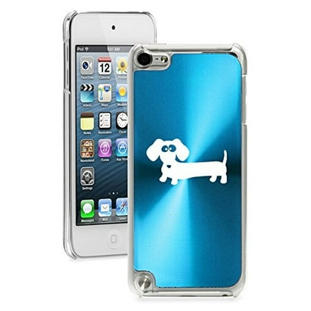 Ipod 1 Generation Case Cartoons For Apple iPod Touch 5th / 6th Generation Hard Back Case Cover Dachshund Cartoon (Light Blue) ()