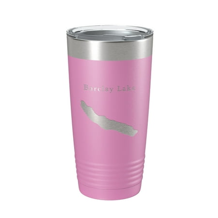 

Barclay Lake Map Tumbler Travel Mug Insulated Laser Engraved Coffee Cup Washington 20 oz Light Purple